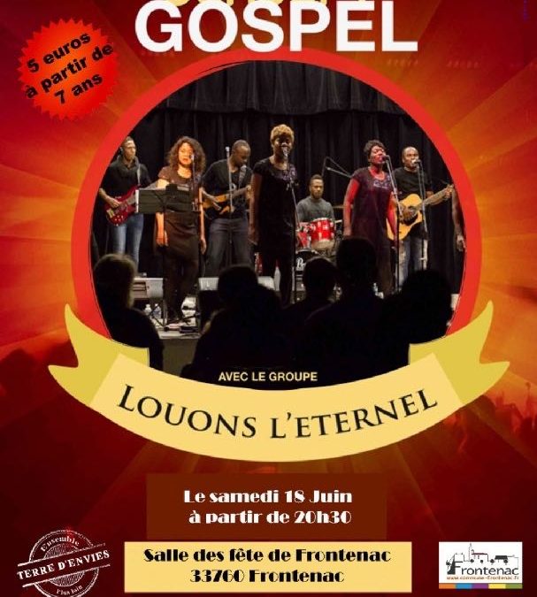 Concert Gospel le 18 juin 2022 à Frontenac